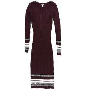 bar III Womens Ribbed-Knit Midi Sweater Dress - 1 of 2