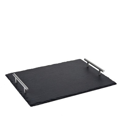 Wolfgang Puck Slate Tray with Stainless Steel Handles Model 679-689