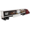 Peterbilt 579 UltraLoft Truck Tractor Red with "CAT Caterpillar" Mural Dry Van Trailer "Transport Series" 1/50 Diecast Model by Diecast Masters - 3 of 4