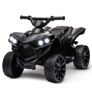 6V Kids ATV Quad Ride On Toy, Electric 4-Wheeler w/1.8MPH Speed, Music, LED Headlight, Foot Pedal, Gift for Toddlers - 1 of 4