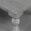 Damerin Vintage Pine Accent Coffee Tables With Vase Column Legs-Gray - 4 of 4