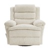 Microfiber Swivel Glider Recliner Chair with Plush Comfort and Removable Seat Back - 2 of 4