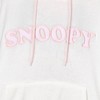 Seven Times Six Peanuts Snoopy Pajamas Women's Pullover Hooded Plush Dorm Sleep Shirt - 3 of 4