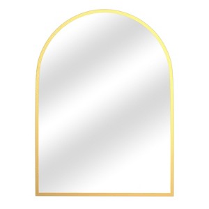 PexFix Arched Mirror for Entryway Bathroom Wall Decor Metal Frame Wall Mounted Mirror 2-Pieces - 1 of 4