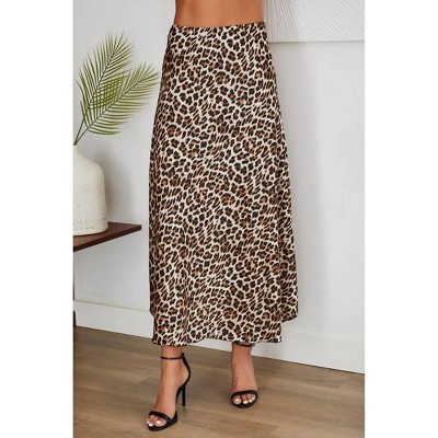 Women's Corinne Maxi Satin Skirt - Venti6