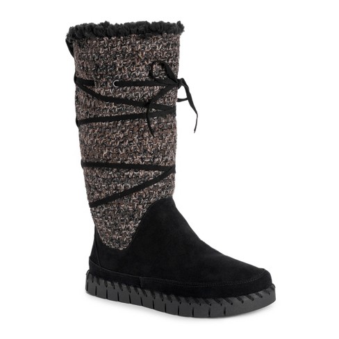 Muk Luks Women's Flexi New York Boots-black 10 : Target