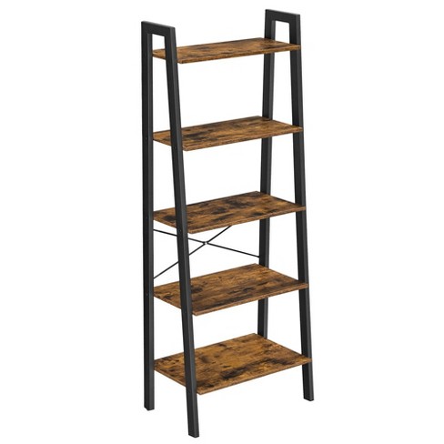 5-Tier Industrial Bookshelf