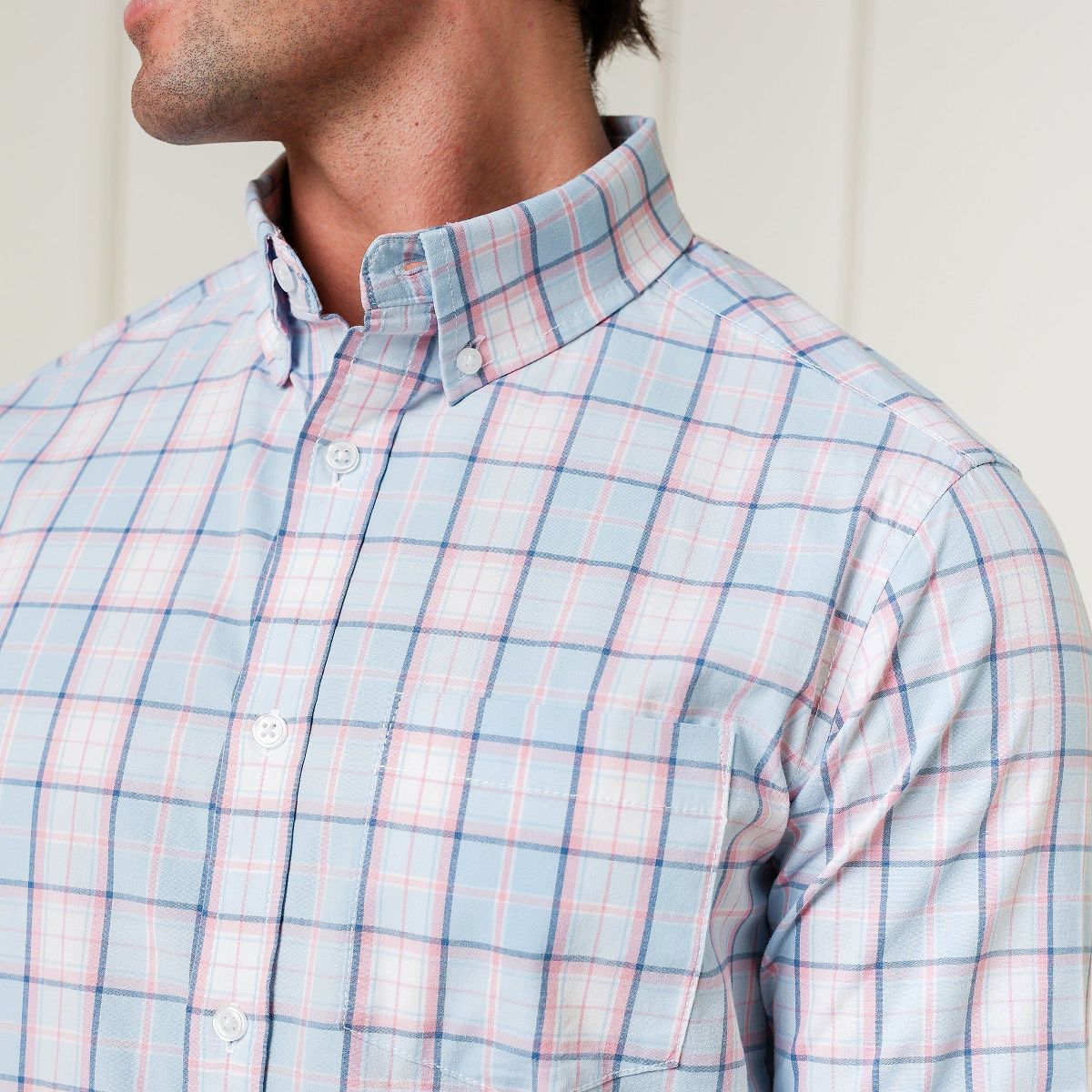Hope & Henry Mens' Long Sleeve Stretch Poplin Button Down Shirt - thumbnail 8