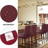 PiccoCasa Waterproof PU Leather Pub Counter Height Side Chair Covers with Elastic Band - 3 of 4