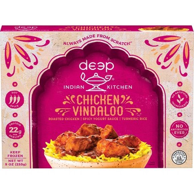 Deep Indian Gluten Free Frozen Chicken Vindaloo - 9oz