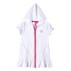 Sportoli Beach Coverups for Girls Swimsuit Cover Up Cotton Terry Hood Swim Robe Swimwear - 3 of 3