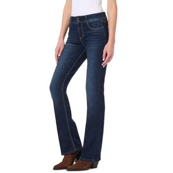 WallFlower Women's Legendary Slim Bootcut Mid-Rise Belted Insta Stretch  Juniors Jeans (Standard and Plus), Ellery, 0 at  Women's Jeans store