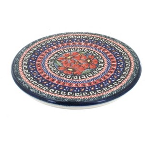 Blue Rose Polish Pottery 1012 Zaklady Trivet - 1 of 1