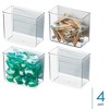 iDesign Magnetic Organizer Bins for Laundry Room  - Set of 4 - Clear - 2 of 4