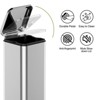 8 Gallon(30l) Stainless Steel Step Trash Can with Soft-Close Lid Slim Fingerprint Resistant Design Removable Inner Basket Space Saving - 2 of 4