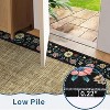 Large Farmhouse Floral Rug, Non-Slip, Thin, Washable, Soft Low-Pile, non-Shedding, Foldable Indoor Carpet for Office, Open Spaces - 2 of 4