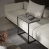 27 Inches C Shaped End Table, Side Table for Couch Slide Under, C Table Sofa Side End Table for Living Room - 4 of 4