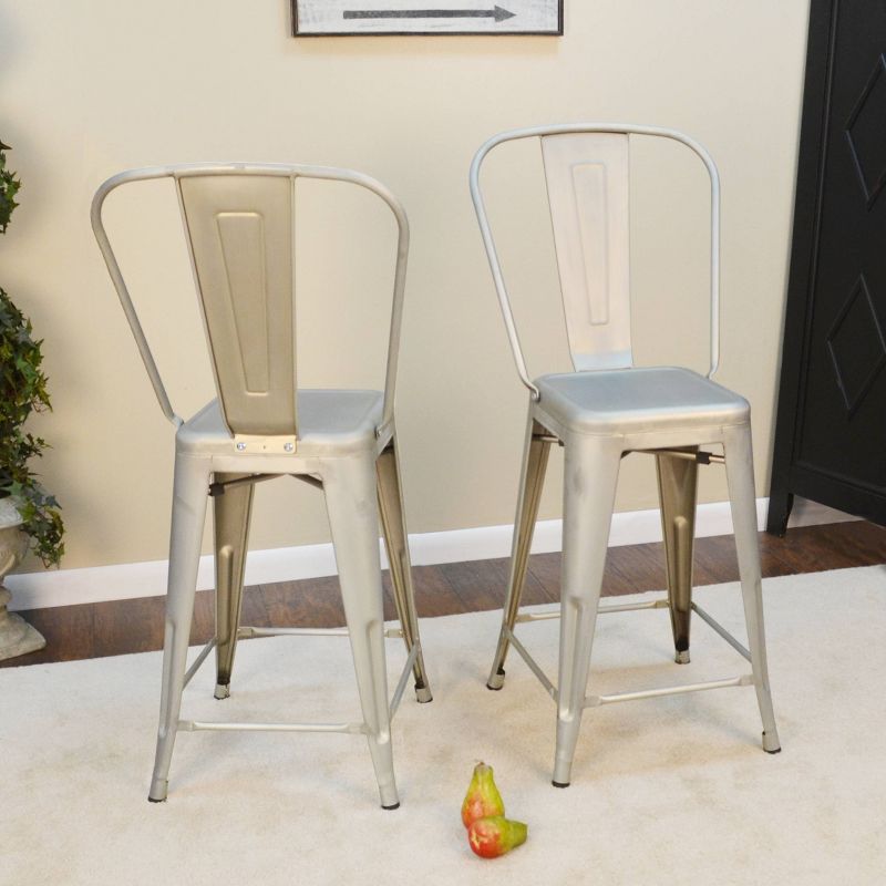 Set of 2 24" Sadie Counter Height Barstools - Carolina Chair & Table, 3 of 5