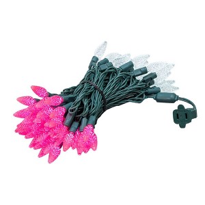 Novelty Lights C6 LED Christmas String Lights 70 Strawberry Bulbs (Green Wire, 24 Feet) - 1 of 4