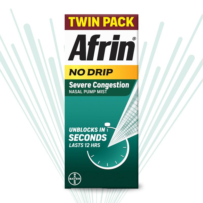 Afrin Nasal Spray No Drip Severe Congestion Relief, 3 of 10