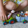 HABA Little Friends Tractor and Trailer - 2 Piece Farm Play Set with Movable Hatch - 4 of 4