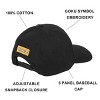 Dragon Ball Z Goku Kanji Symbol Black Cotton Twill B2 Ball Cap - 2 of 4