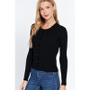 Slickblue Women's Long Sleeve Crew Neck Cardigan, Classic Knit Layering Sweater, 4 Color Options, Size S-L - 4 of 4