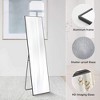 ALEXOUN Free Standing Full Length Floor Mirror,with Stand Aluminum Alloy Thin Frame,for Living Room Bedroom Cloakroom - 2 of 4
