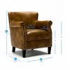 NicBex Faux Leather Accent Chair,Upholstered Living Room Chairs with High Backrest and Solid Wood Legs,Cozy Armchair,Club Chairs for Living Room - 3 of 4