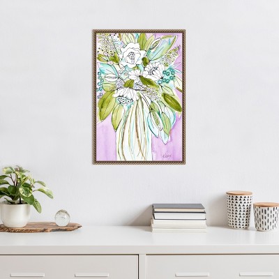 Hopeful Bouquet 16 x 23 Framed Canvas Wall Art