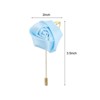 Unique Bargains Wedding Ceremony Anniversary Groom Silk Metal Rose Boutonnieres 24 Pcs - 2 of 3