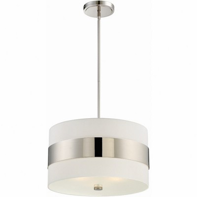 Crystorama Lighting Grayson 3 - Light Pendant in  Polished Nickel