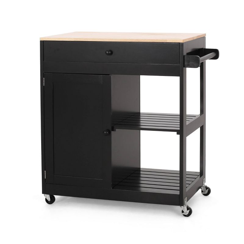 Telfair Kitchen Cart with Wheels - Christopher Knight Home, 6 of 13
