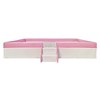 Whisen Twin Size Upholstered Floor Bed & Daybed with Fence and Two-Tier Staircase - 3 of 4