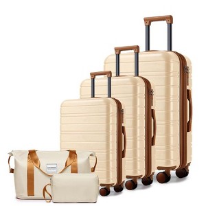 KTMBDW Luggage Sets 5 Piece Suitcases with Wheels, Suitcase Set ABS Hard Case Luggage with TSA Lock Spinner Wheels Durable Travel Luggage for Women - 1 of 4