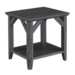 Winston End Table Weathered Gray - Breighton Home - 1 of 4