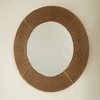 FONTOI Breeza Handwoven Hemp and Bamboo Circle Mirror Wall Mounted Decorative Accent for Bedroom Living Room or Entryway, Silver, 23.82"*23.82"*0.91" - 2 of 4