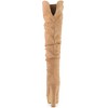 Allegra K Women's Platform Round Toe Zipper Chunky Heel Over the Knee Boots - 4 of 4