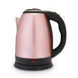 Pinky Up Parker Electric Tea Kettle - Cordless Kettle Stainless Steel Hot Water Boiler in Rose Gold - 56oz Set of 1