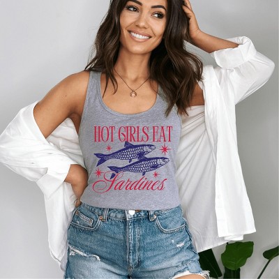 Simply Sage Market Hot Girls Eat Sardines Racerback Tank