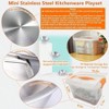 Mini Size Kitchen Play Toy with Stainless Steel Cookware Set, Classic Cooking Utensils Role Play. - 3 of 4