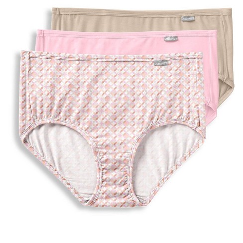 Jockey Womens Supersoft Brief 3 Pack Underwear Briefs Viscose 9 Pastel ...
