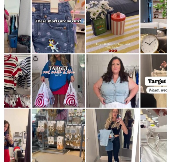 Collage of people showing off their #TargetStyle