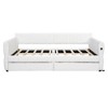 Whisen Queen Upholstered Platform Bed with Lambswool & USB Charging - 2 Storage Drawers, No Box Spring Needed - 4 of 4