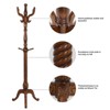 Bekrvio Retro Creative Solid Ash Wood Freestanding Coat Rack with 8 Hooks,for Coats/Hats/Scarves (Living Room/Bedroom) - 4 of 4