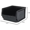 Quantum Storage Systems Magnum Bin, 19-3/4"L X 18-3/8"W X 11-7/8"H, 150 Lbs. Stack Capacity - 2 of 2