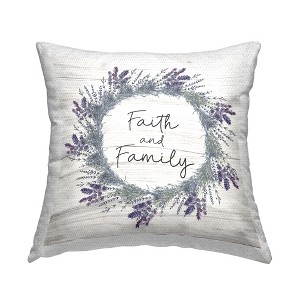 Stupell Industries Faith & Family Country Lavender Wreath, 18 x 18 - 1 of 3