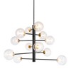 Artcraft Lighting Aurelia 12 - Light Chandelier in  Black/Brushed Brass - 2 of 4