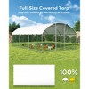 XBRIGH Large Metal Chicken Coop Run with Spire Roof – Outdoor Poultry Cage with Waterproof & UV-Resistant Cover for Chickens,Ducks in Yard or Farm Use - 2 of 4
