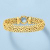 Ross-Simons 18kt Gold Over Sterling Byzantine Beaded-Edge Bracelet - 3 of 4